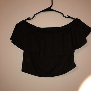 Rue 21 off the shoulder club crop top